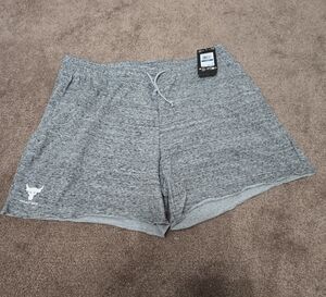Under Armour Project Rock Heather Gray Men's Athletic Shorts